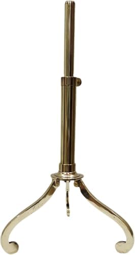 Vintage Brass Telescope with Wooden Tripod 1