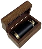 Solid Brass Nautical Telescope 6 Pirate Spy Glass with Wooden Case