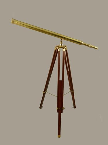 37 Inch Brass Telescope with Wooden Tripod