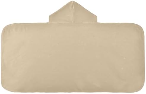 GAIGEO Pale Ocre Kids Hooded Bath Towels
