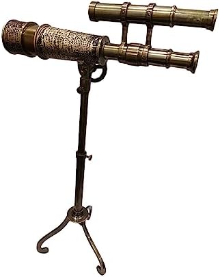 Navirock Antique Brass Telescope with Tripod Stand