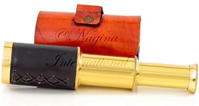6 Solid Brass Spyglass Telescope Set with Carry Bag