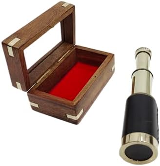 Marine Brass Telescope 6 Inch with Wooden Case