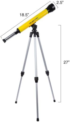 Kids Telescope with Tripod - 40mm 30x Magnification for Science Learning