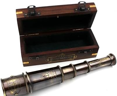 1920 Ship Captain Working Telescope with Brass Spyglass