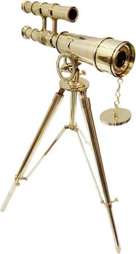 Brass Telescope With Adjustable Tripod Stand