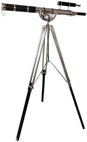Nautical Handcrafted Brass Telescope with Chrome Finish