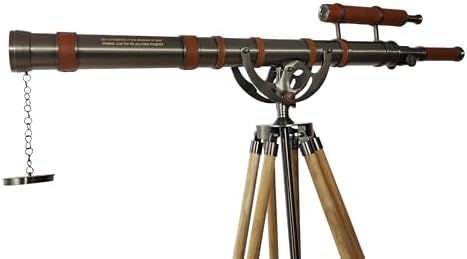 Nautical Brass Telescope with Royal Anchor Design