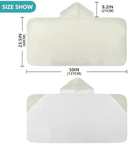 SPRIPORT Beige Kids Hooded Bath Towel Wrap