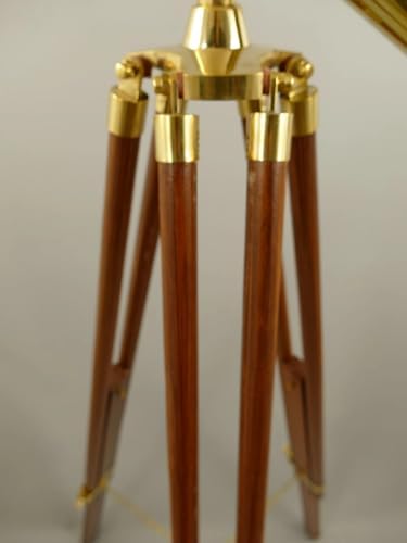 37 Inch Brass Telescope with Wooden Tripod