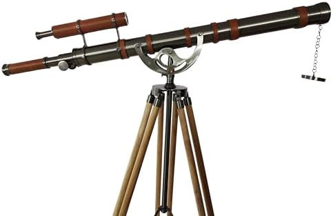 Nautical Brass Telescope with Royal Anchor Design