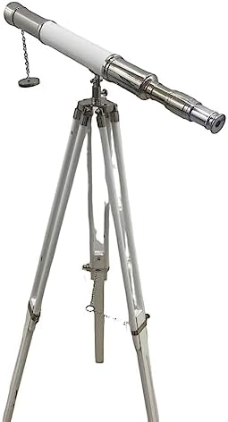 Handmade Retro Brass Telescope Floor Standing Decor