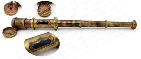 Pirate Brass Telescope with 30x Magnification