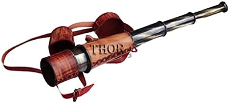 Handheld Pirate Spyglass Telescope 18 Inches Brass Nautical Decor