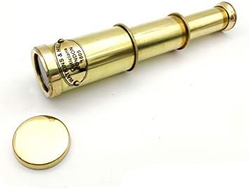Nautical Brass Spyglass Telescope with Wooden Box