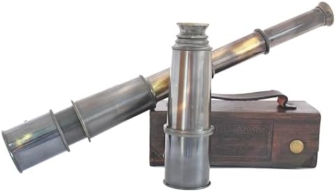 NETAEX 15 Inch Solid Brass Telescope with Case