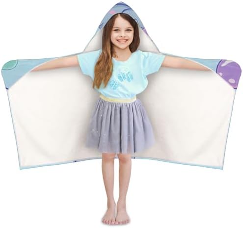 Blue Elephant Personalized Kids Beach Towel with Hood