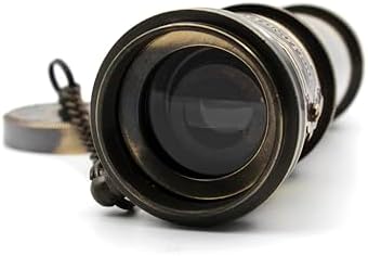 Vintage Nautical Brass Telescope with Wood Box