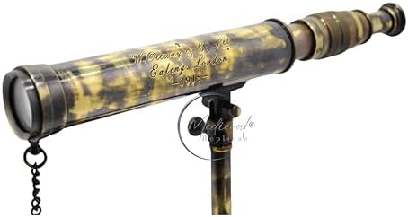 W Ottway Co London 1915 Brass Telescope with Tripod