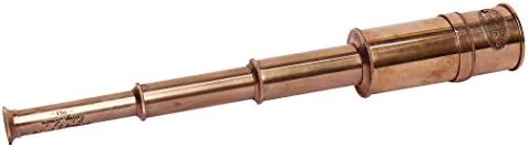 Royal Navy Antique Brass Spyglass Telescope - 20X Magnification Handheld Pirate Scope