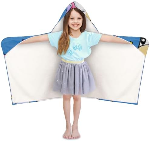 Personalized Unicorn Kids Beach Towel with Hood