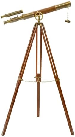 Antique Nautical Double Barrel Telescope
