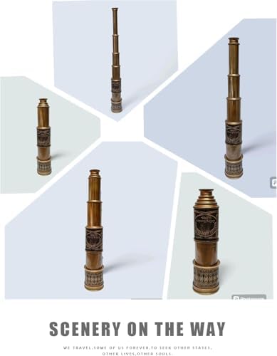 SUGRA ART 20 Inch Brown Antique Brass Telescope