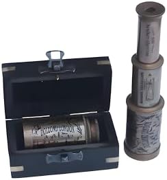 Mary Nautical Brass Spyglass Telescope with Box