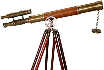 Antique Nautical Double Barrel Telescope