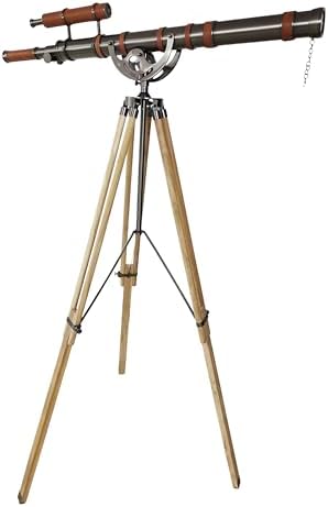 Nautical Brass Telescope with Royal Anchor Design