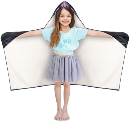 Peacock Personalized Kids Beach Towel with Hood 1