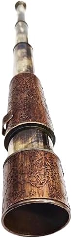 Antique Decor Spyglass Pirate Telescope with Leather Case