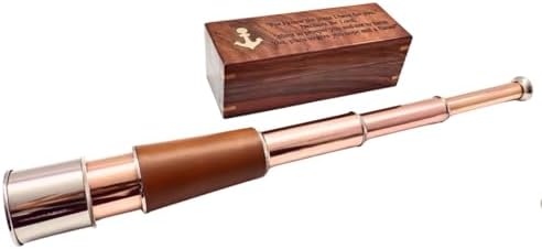 Antique Decor Spyglass Handcrafted Telescope 18 Inches