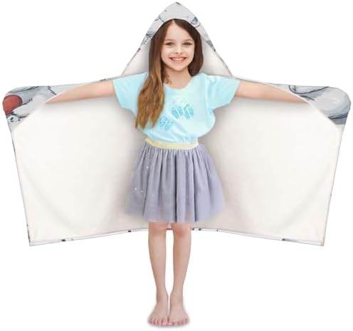 White Bear Personalized Kids Beach Towel for Boys Girls