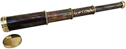 12 Inch Handheld Brass Telescope Pirate Collection
