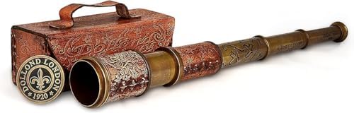 Nishpax Antique Pirate Telescope with Leather Case