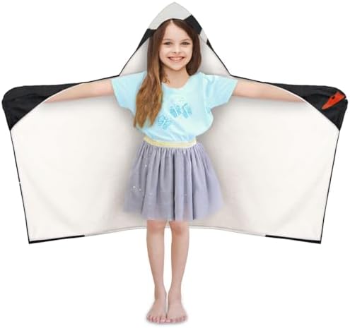 White Swan Personalized Kids Beach Towel for Boys Girls