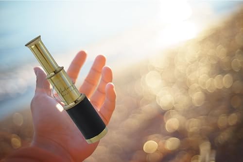 6 Inch Handheld Brass Telescope with Wooden Box