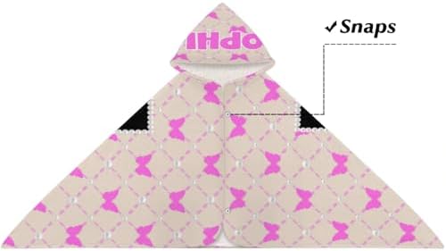 Personalized Hooded Bath Towel with Name for Kids