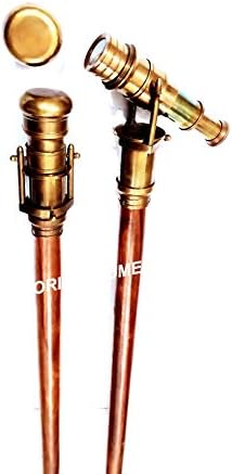 THOR INSTRUMENTS Collectible Antique Brass Telescope Cane