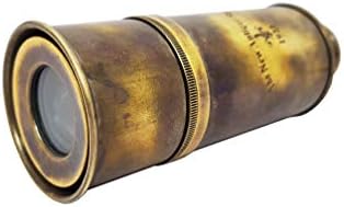 Brass Nautical Pirate Telescope 12x with Leather Case