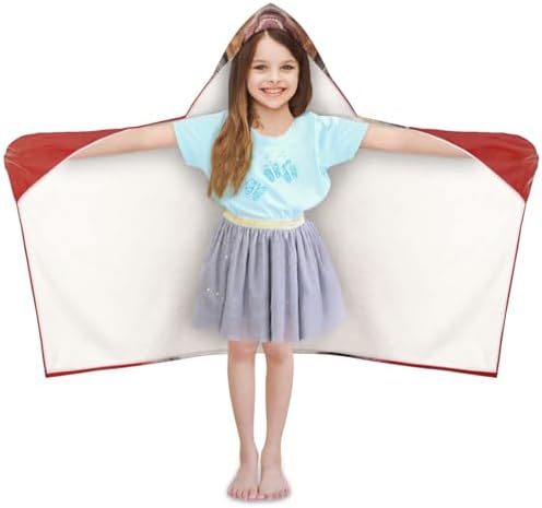 Personalized Kids Hooded Beach Towel for Boys Girls 1
