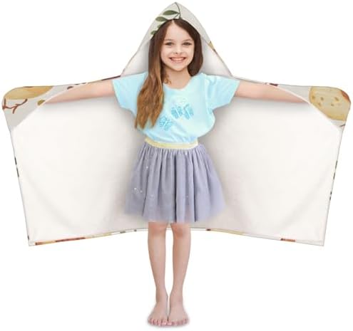 Rustic Chicken Personalized Kids Beach Towel for Boys and Girls