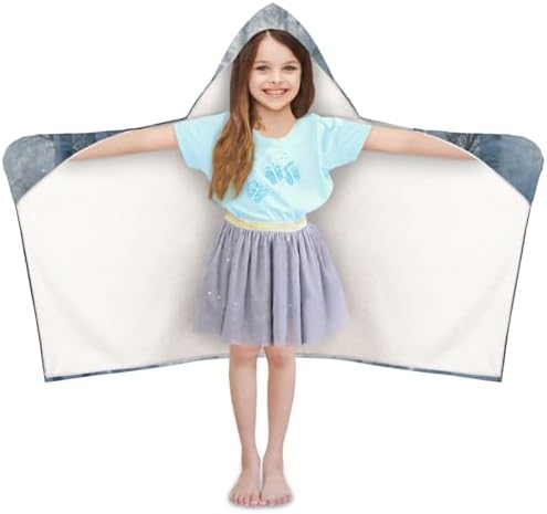 Winter Personalized Kids Beach Towel with Hood