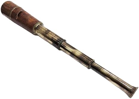 Antique Decor Spyglass Pirate Telescope with Leather Case