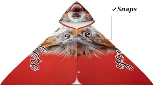 Personalized Kids Hooded Beach Towel for Boys Girls 1