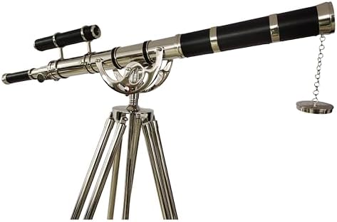Nautical Handcrafted Brass Telescope with Chrome Finish