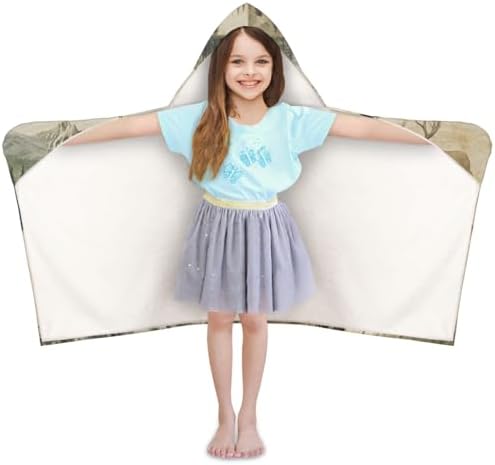 Joyousleap Rustic Cabin Kids Beach Towel with Custom Name