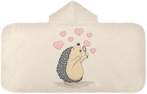 Susiyo Kids Hooded Bath Towel Hedgehog Design