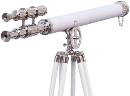 64 Inch Floor Standing Chrome Telescope with Tripod